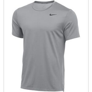 Nike Men's Wolf Grey / Heather Dri-FIT Training T-Shirt